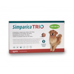 SIMPARICA TRIO PERROS 20-40 KG 3 CP